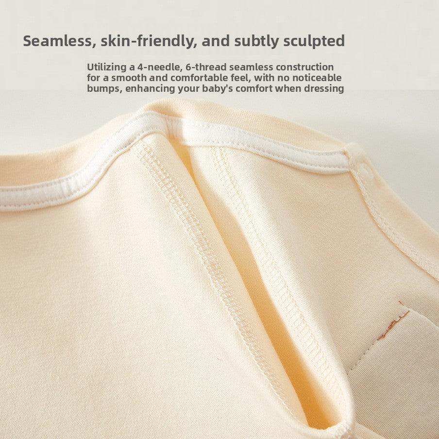 Pure Cotton Boneless Long Sleeve Newborn Baby Jumpsuit