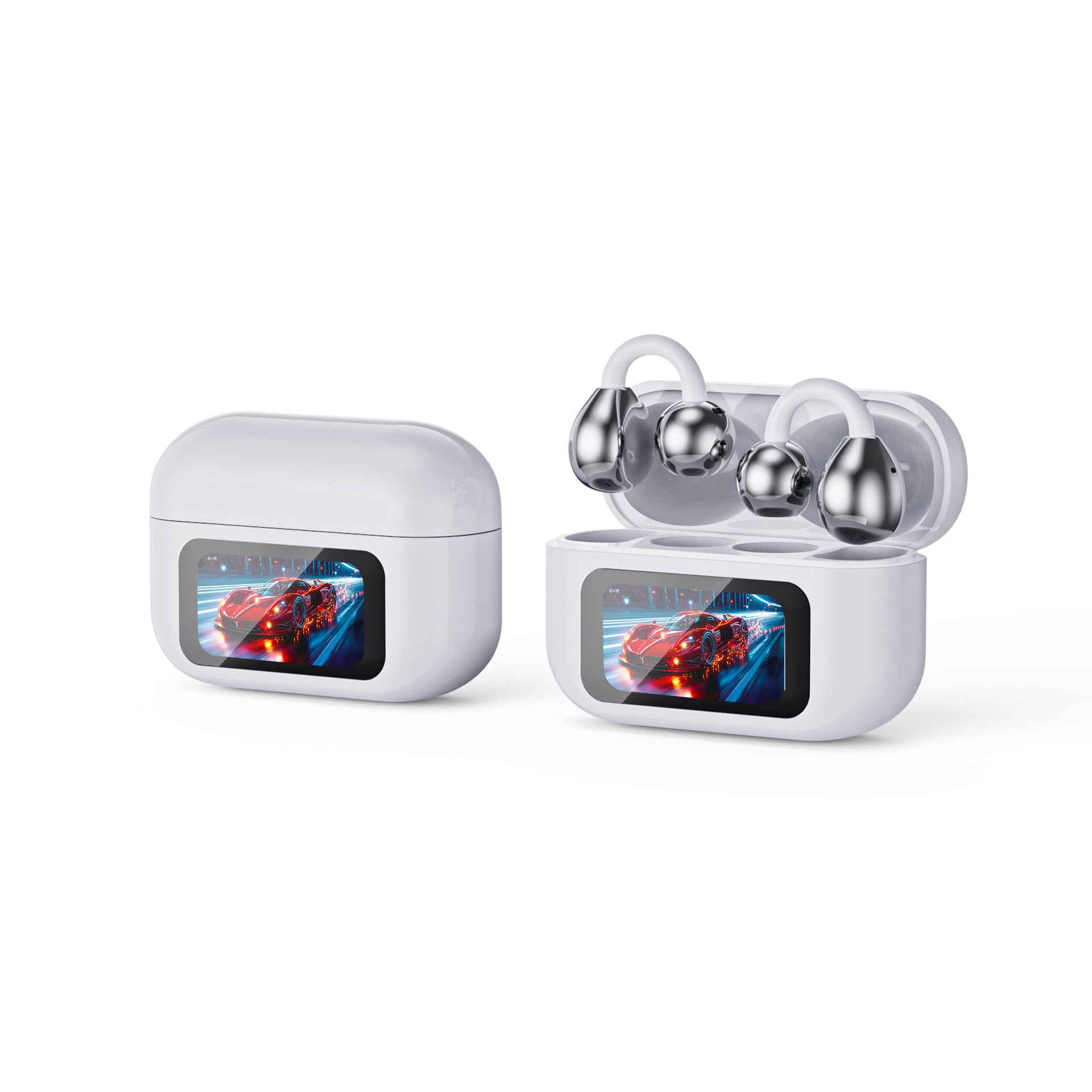 Wireless Bluetooth Earbuds with Display Stereo Sound