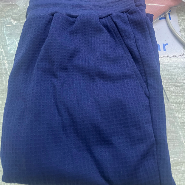 Mens Solid Color Jacquard Slim Fit Jogger Pants