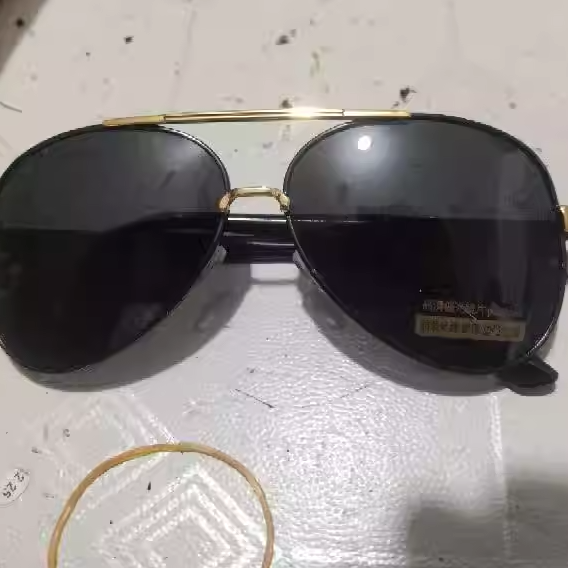Metal Polarized Sunglasses Retro Large Frame Driving Glasses