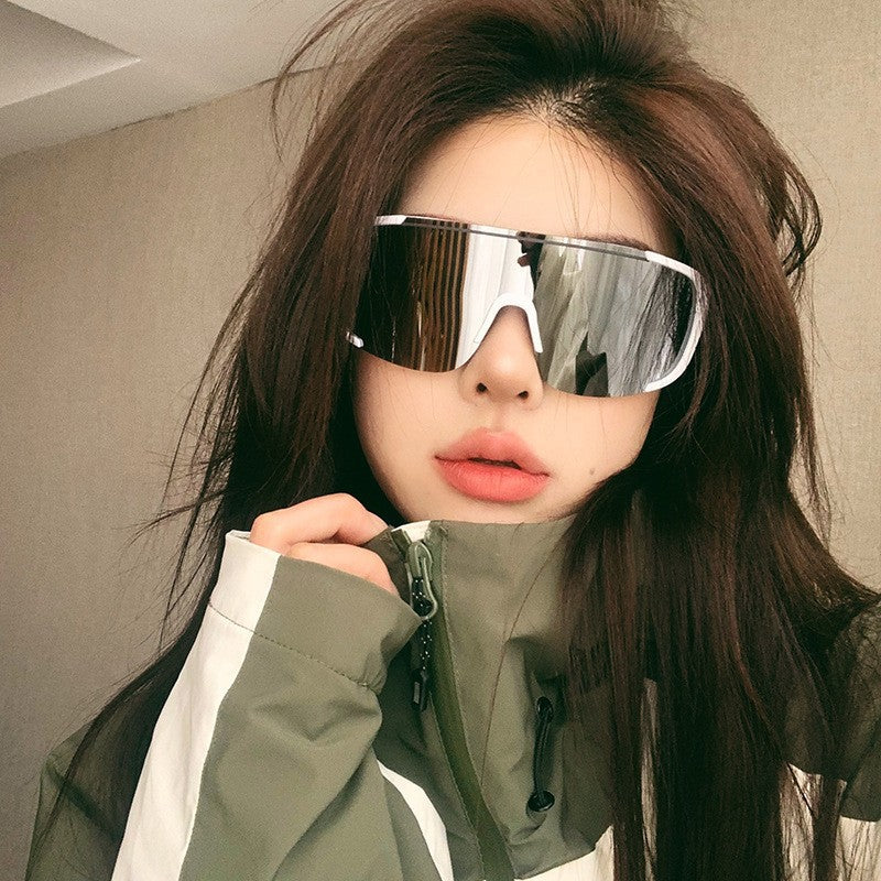 Outdoor UV400 Protection Half-Frame Sunglasses