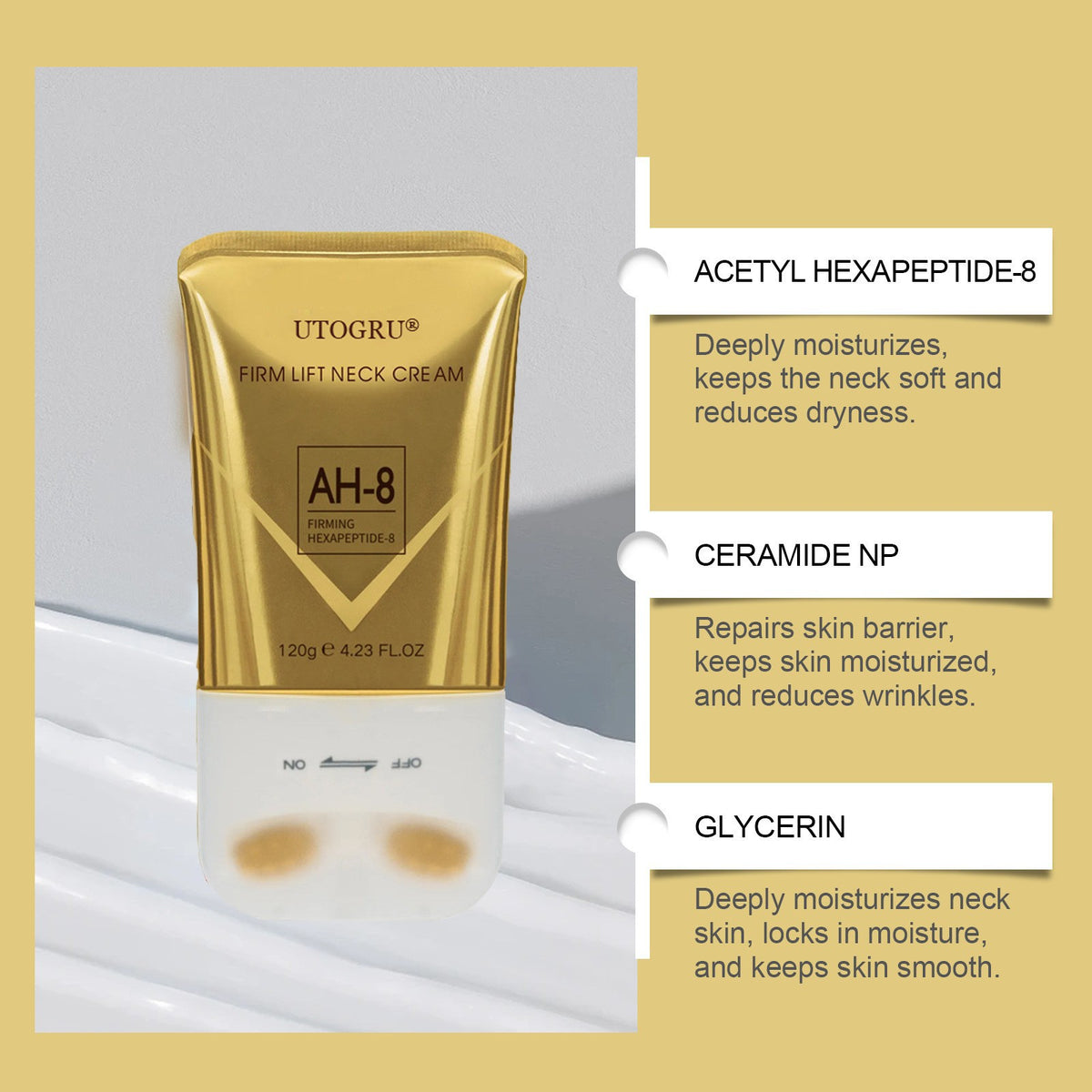 Peptide Roller Beauty Neck Cream