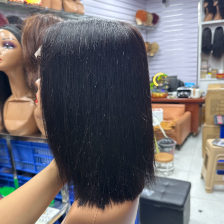 Human Hair Wig with Styling Versatility