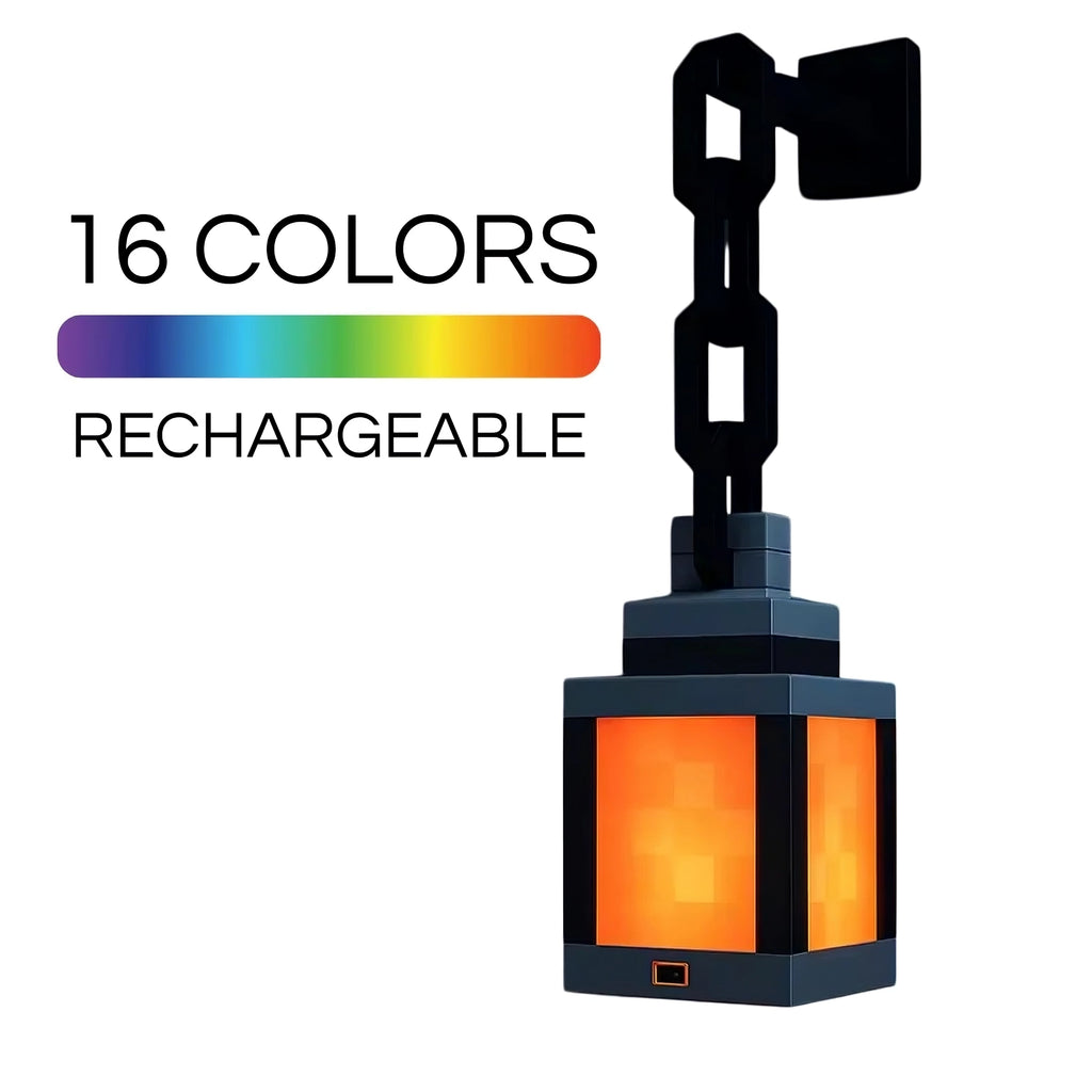 Pixelated Lantern Night Light