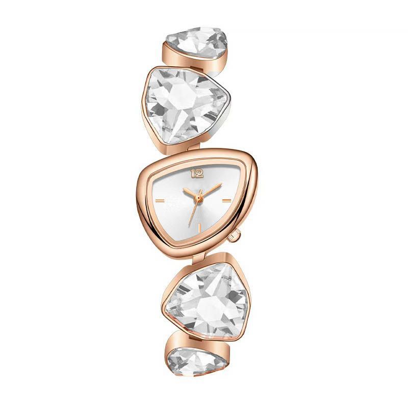 Women's Diamond Accent Quartz Watch with Metal Bracelet