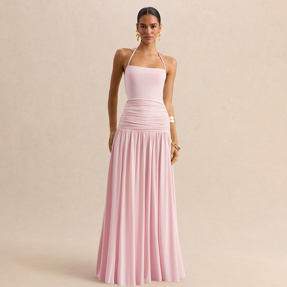 Elegant Halter Neck Dress