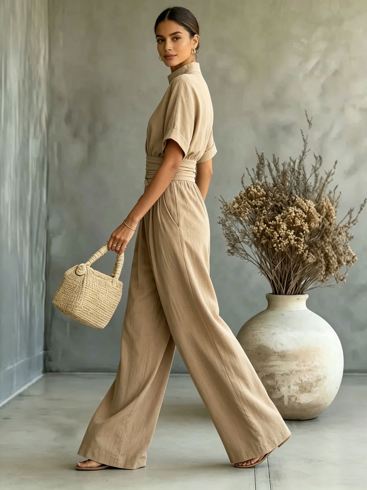 Wide-leg jumpsuit