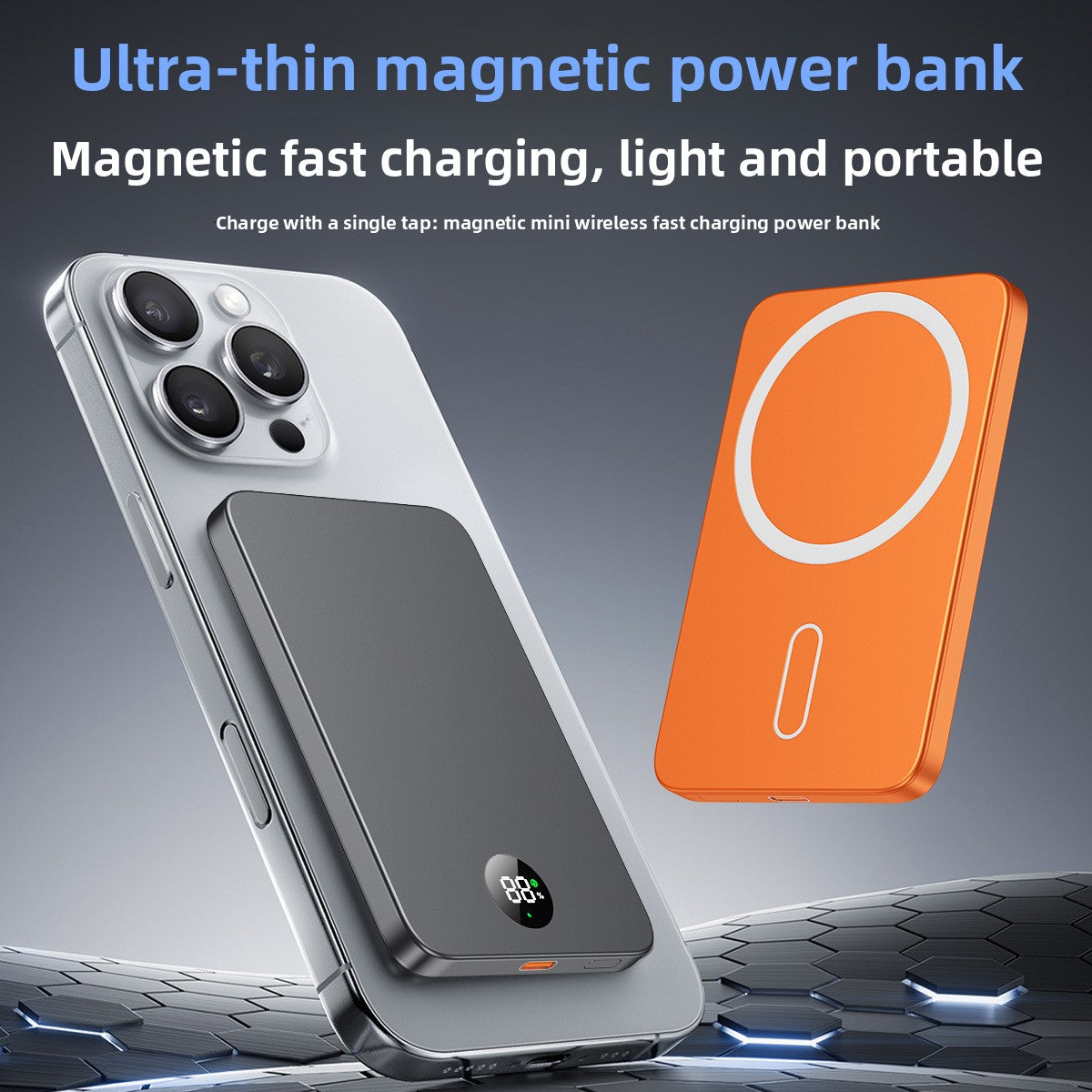Ultra-Thin Digital Display Magnetic Power Bank