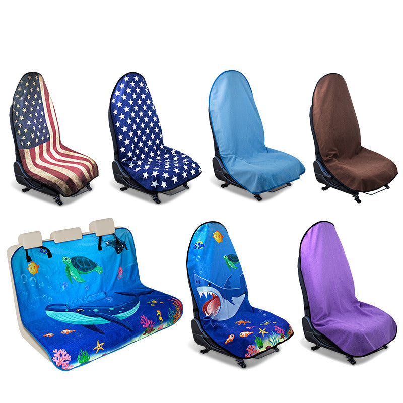 Terry Cloth Car Seat Cushion