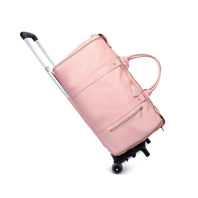 Women Foldable PU Travel Bag Large Capacity