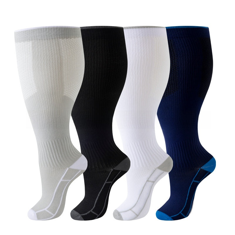 Thickened and oversized compression stockings