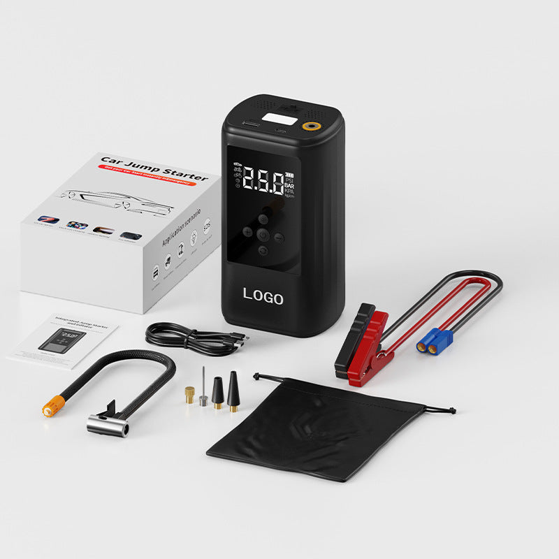 12V Car Emergency Jump Starter Power Bank with Air Compressor