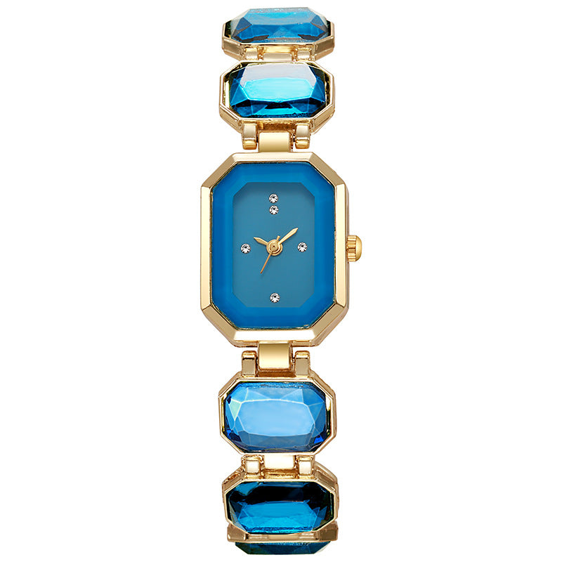 Square Crystal Quartz Watch