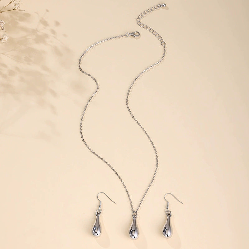Water Drop Necklace and Earrings