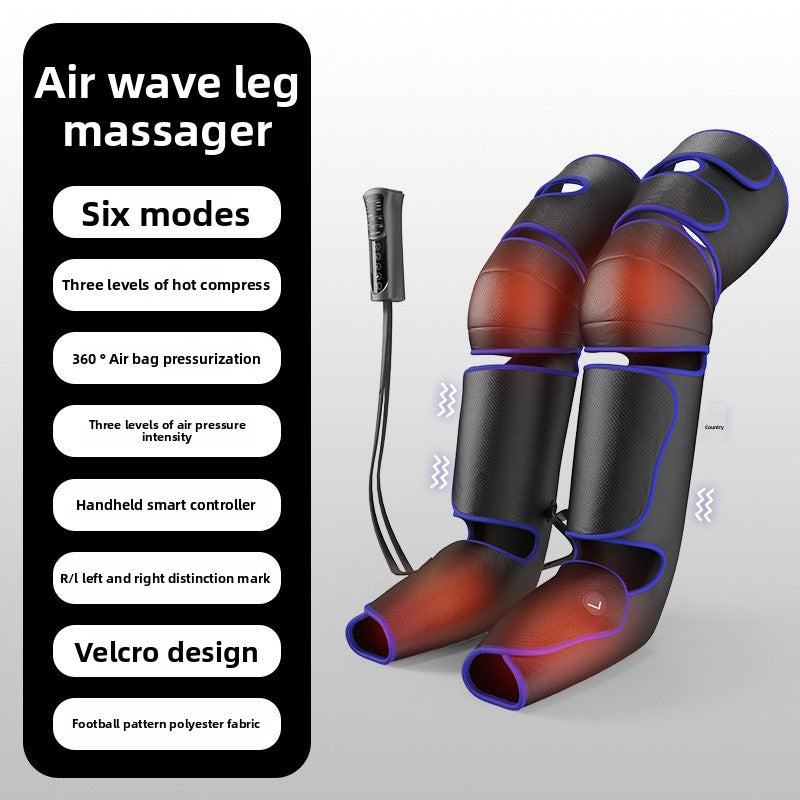 Hot compress leg massager