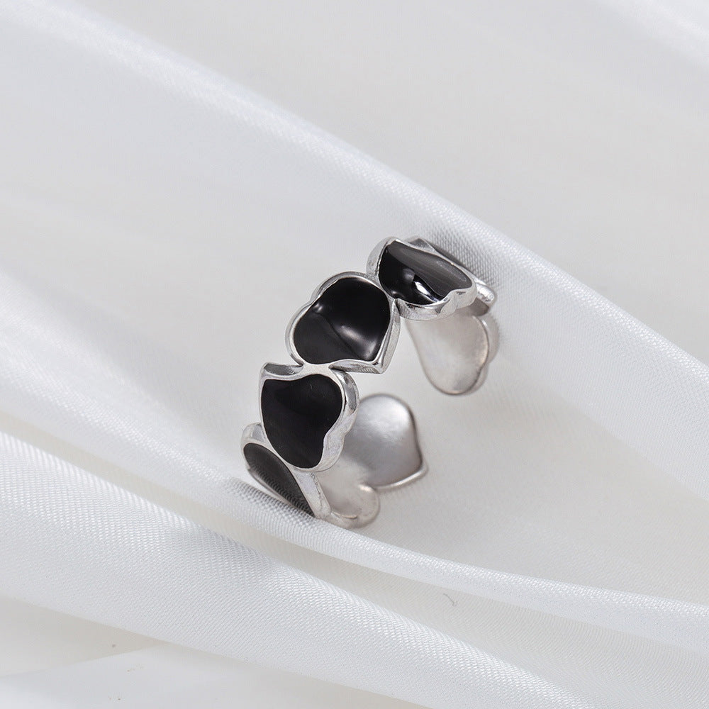 Adjustable Gold Plated Stainless Steel Ring