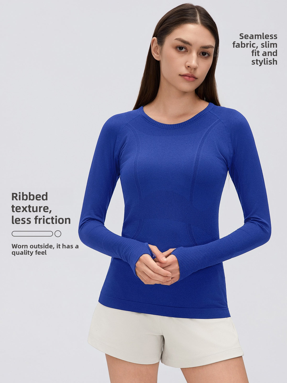 Seamless yoga top