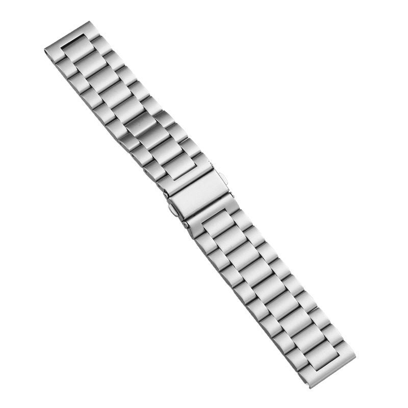 Three Bead Solid Stainless Steel Watch Band