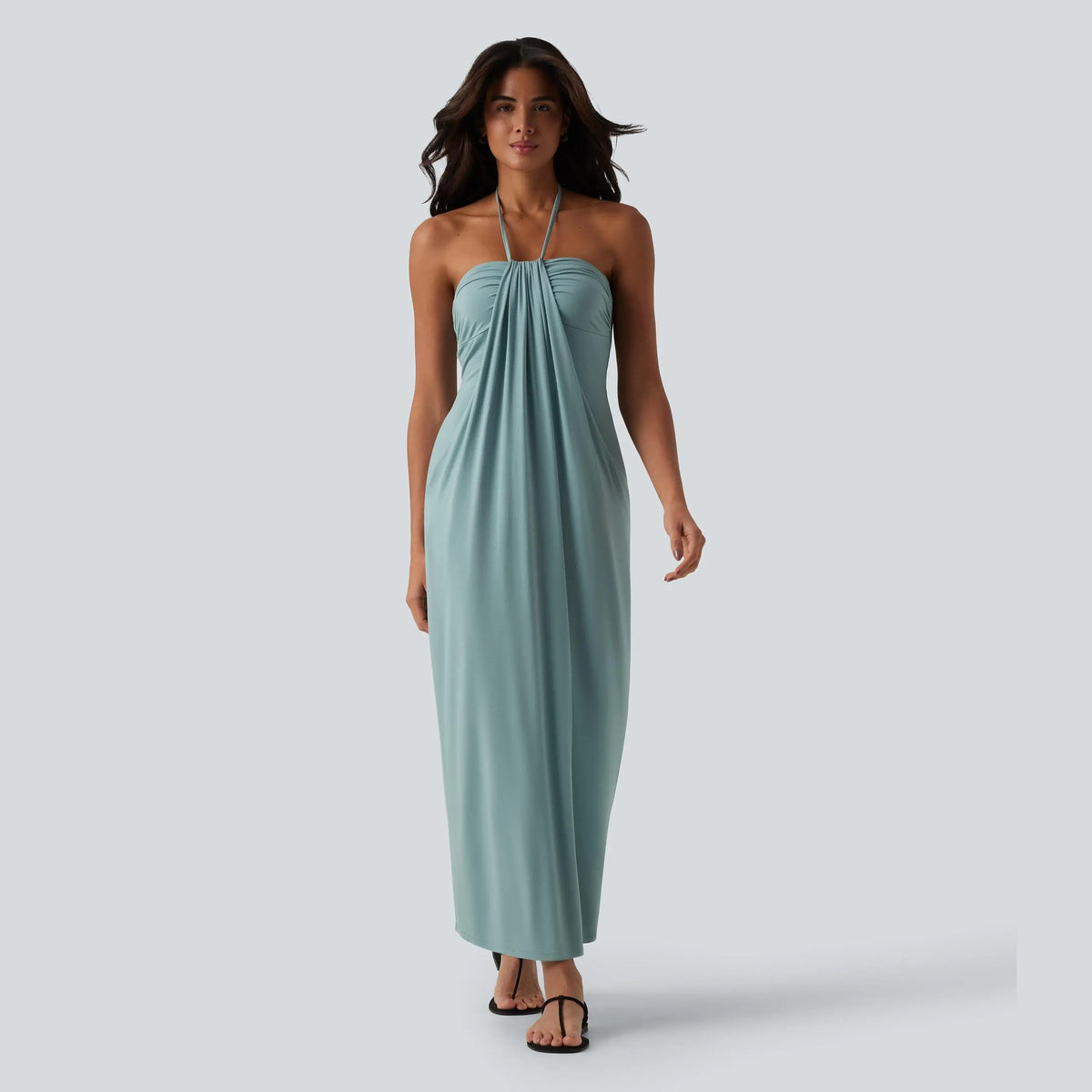 Halter Neck Backless Summer Dress