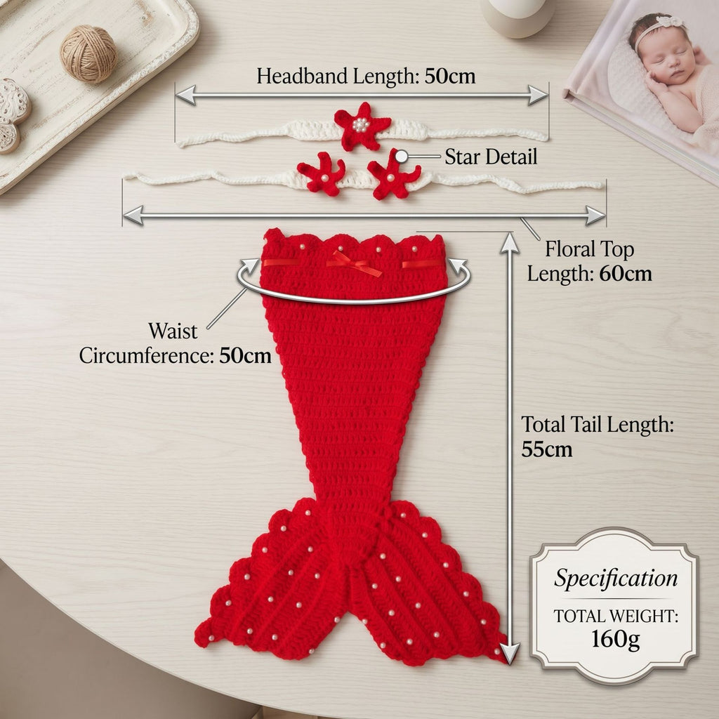 Handmade Knitted Baby Photography Outfit