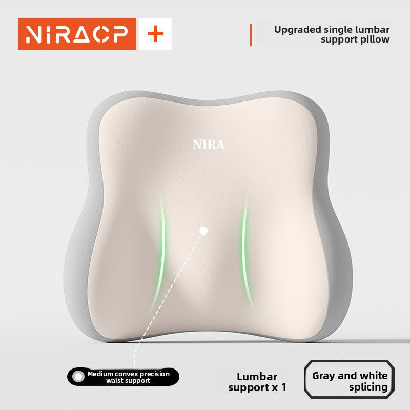 Ergonomic Memory Foam Seat and Lumbar Cushion Set