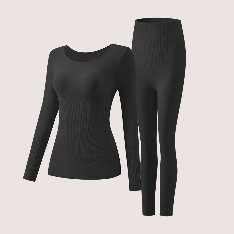 Seamless warm and thick long-sleeved pants