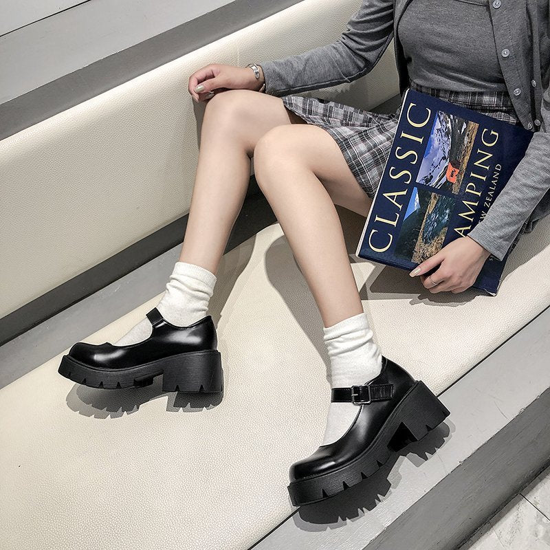 Classic Buckle Mary Jane Shoes