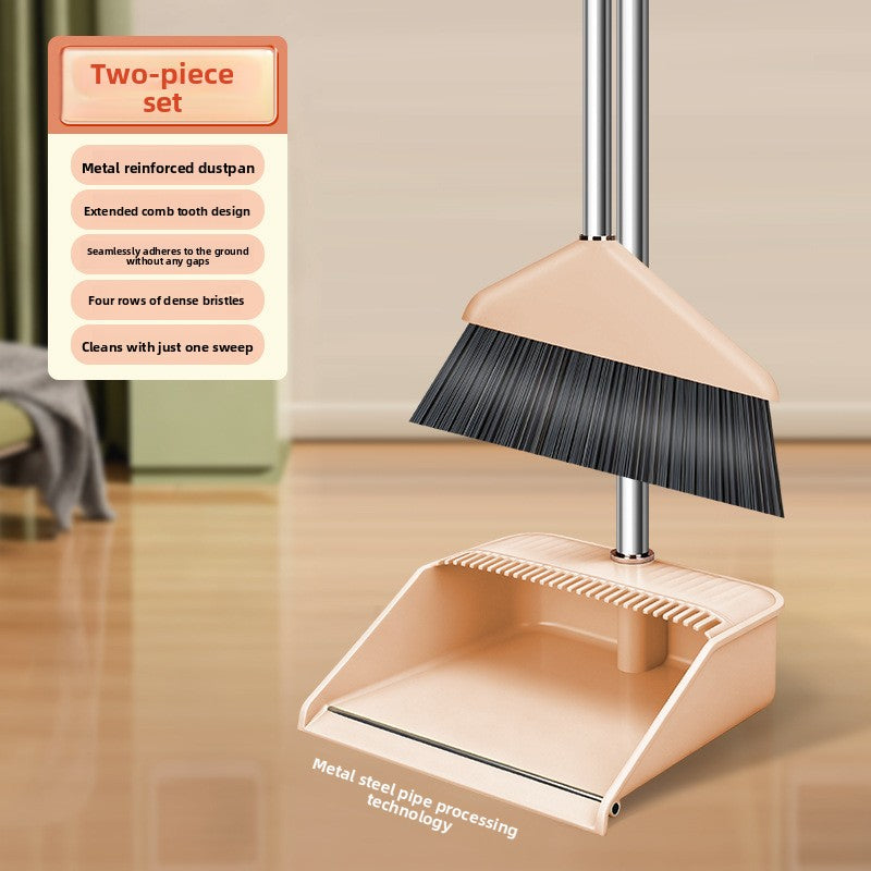 Household Broom and Dustpan Set