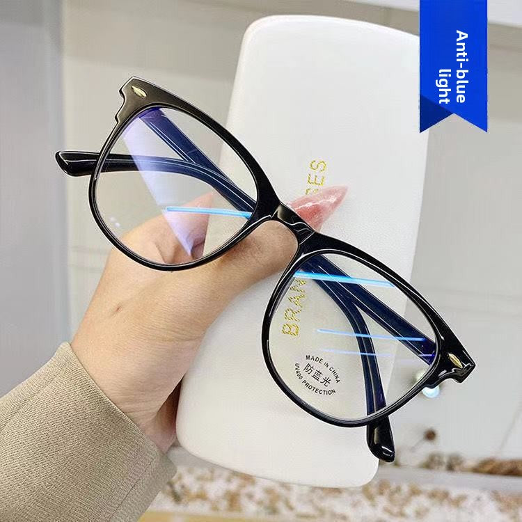 Anti Blue Light Square Frame Glasses with Studded Design