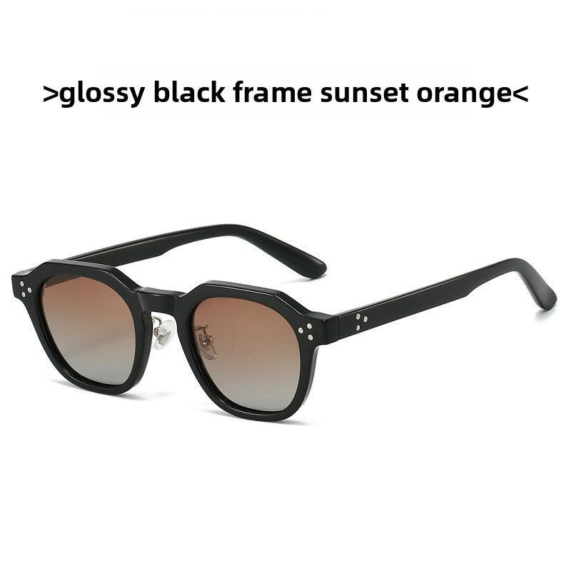 TR90 Geometric Polarized Sunglasses UV400 Protection