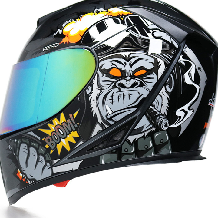 Dual Lens Motorcycle Helmet