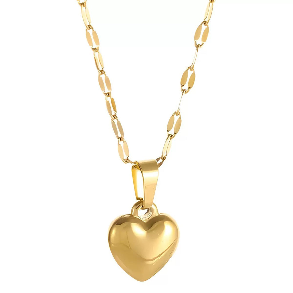 Peach-shaped jewelry heart necklace