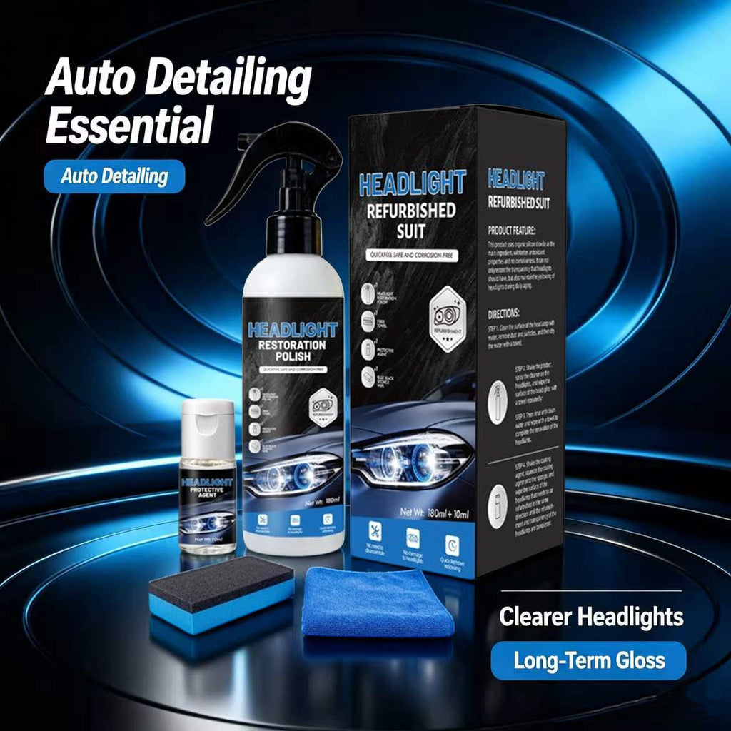 Autogo Headlight Refurbishment Agent for Yellowing Repair and Lens Brightening
