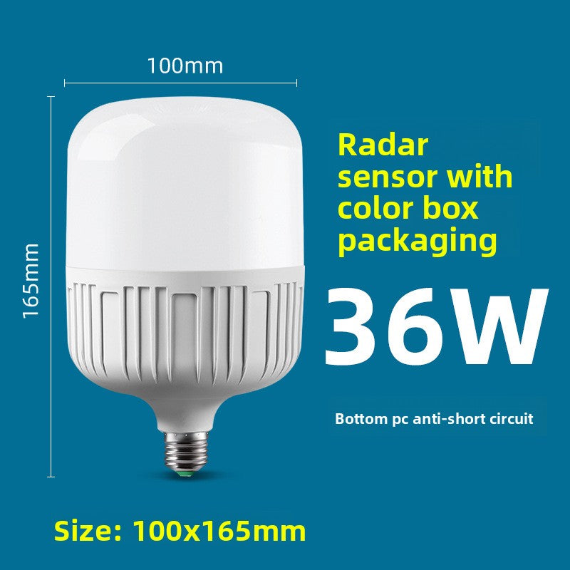Smart Motion Sensor Voice Control LED Light Bulb
