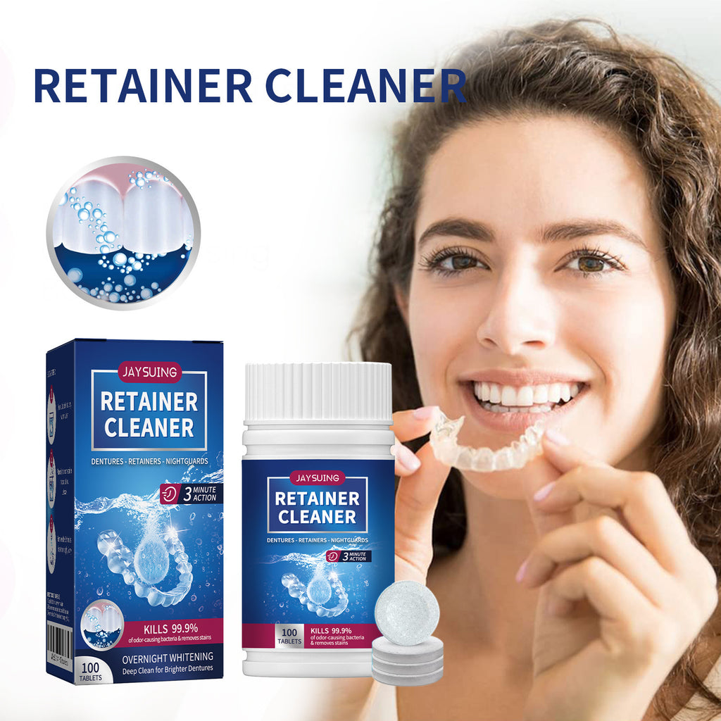 Dentures oral cavity cleaning care fresh breath clean