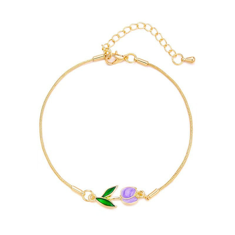 Women's Alloy Tulip Bracelet