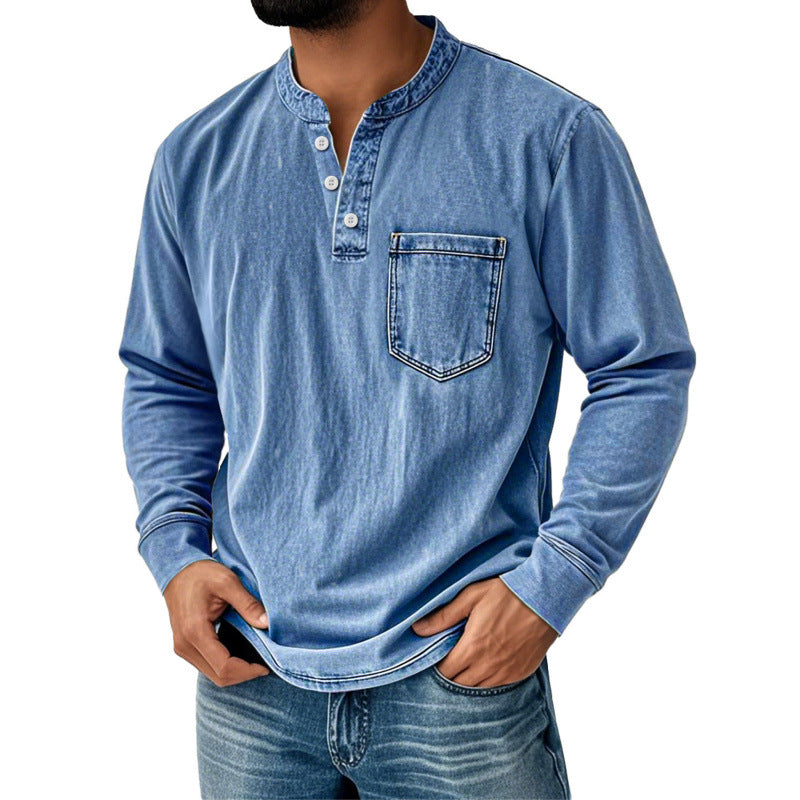 Mens Half Zip Long Sleeve Sweatshirt