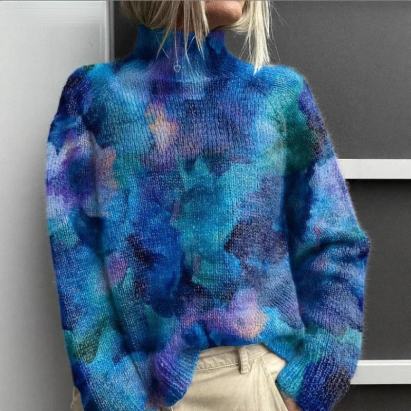 Women's pullover printed loose-fitting casual top