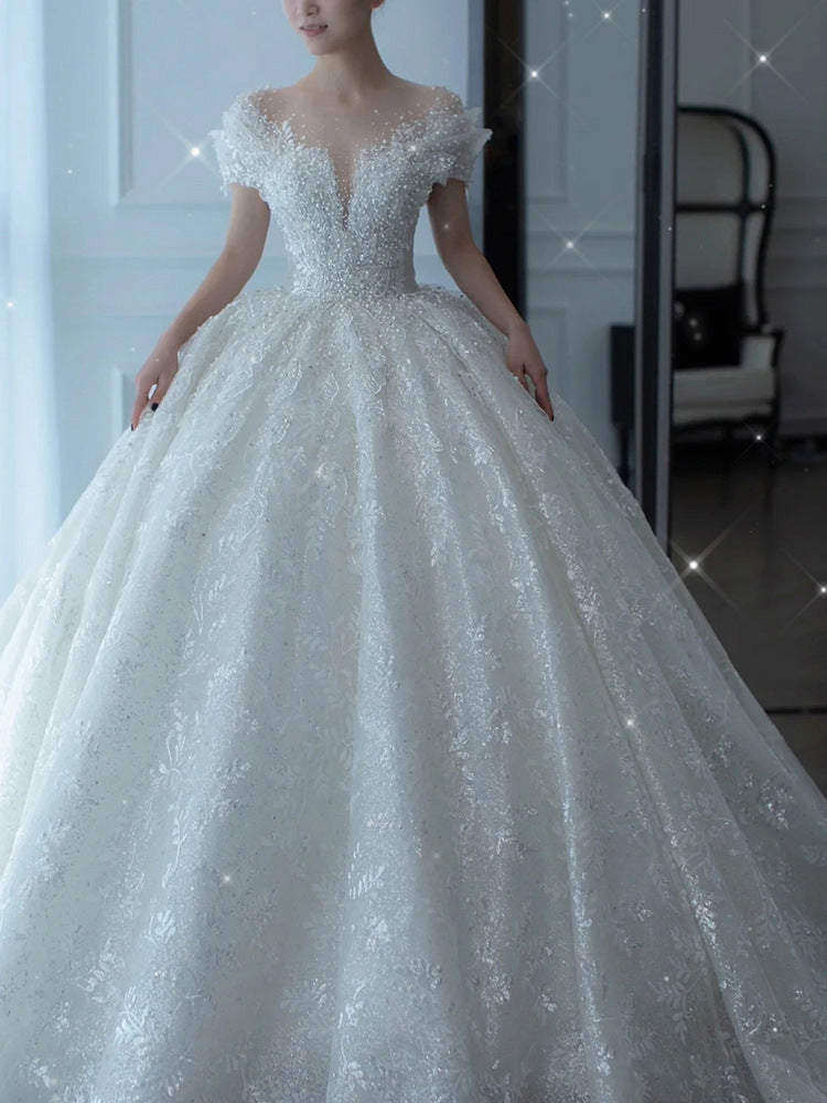 Princess Wedding Dress Organza Bridal Gown