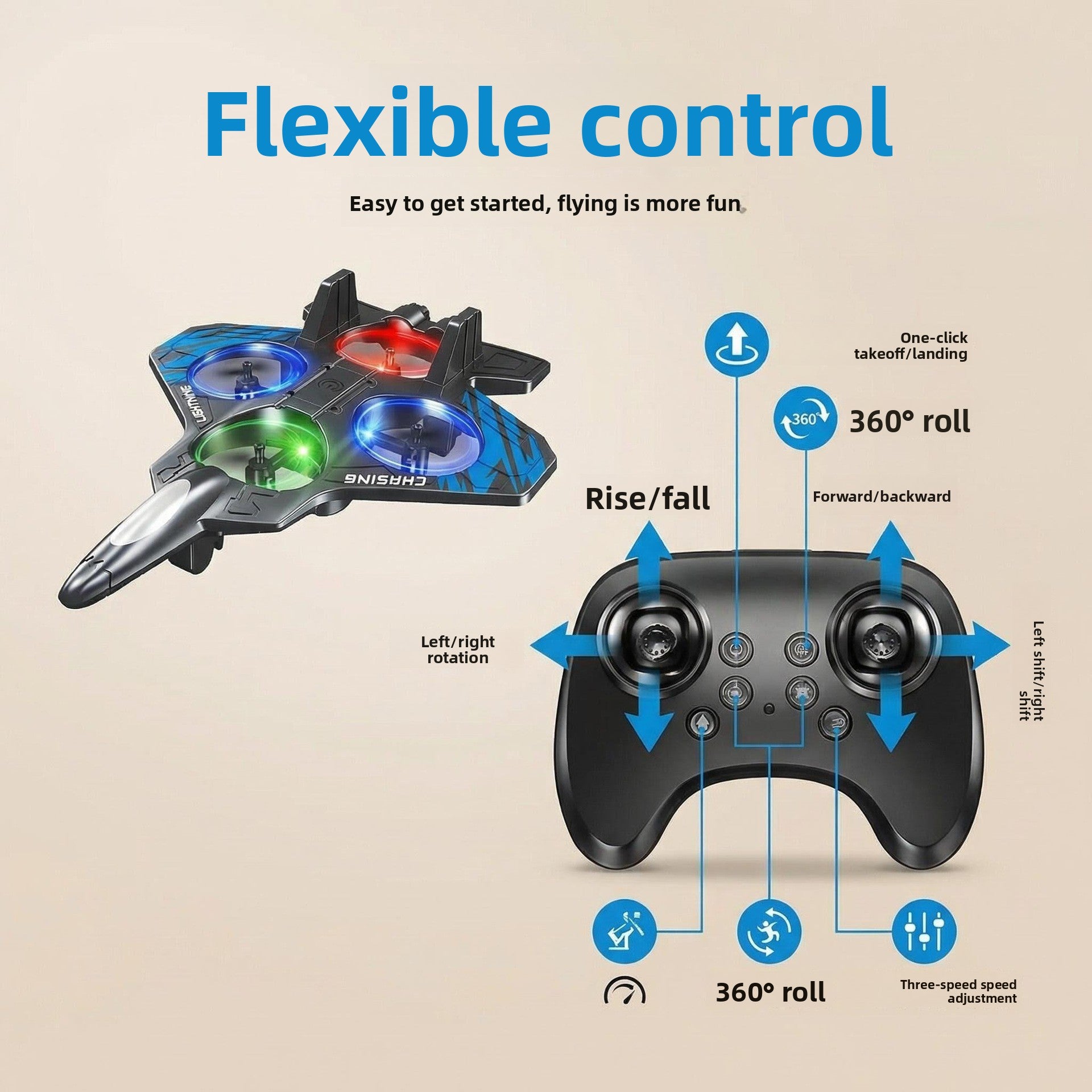 Remote Control Foam Glider Airplane Toy