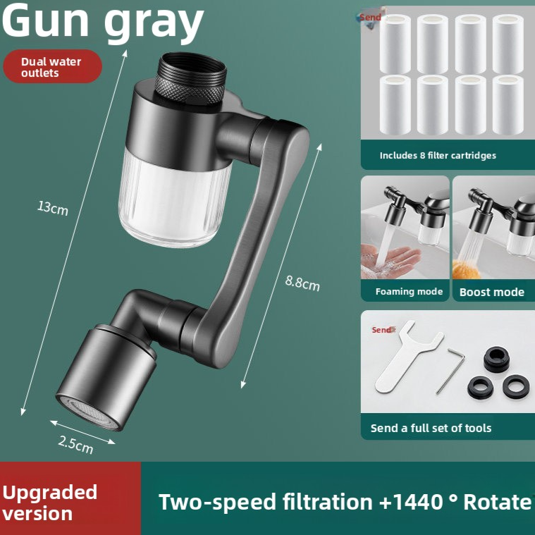 Universal Faucet Filter with Dual-Speed Filtration