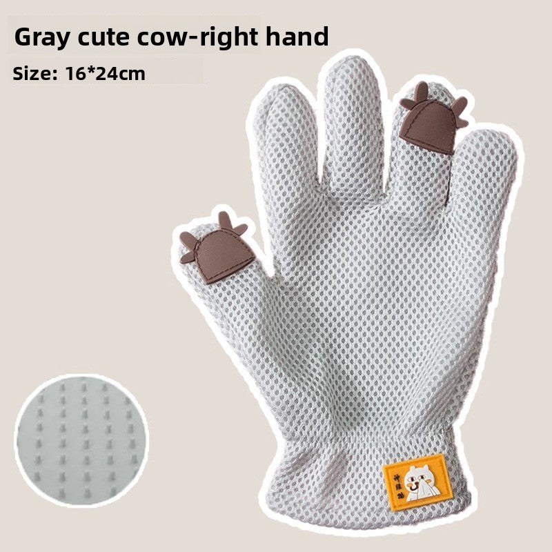 Pet Grooming Gloves for Cats and Dogs