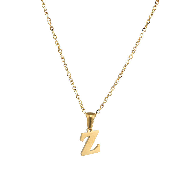 Alphabet Pendant Necklace