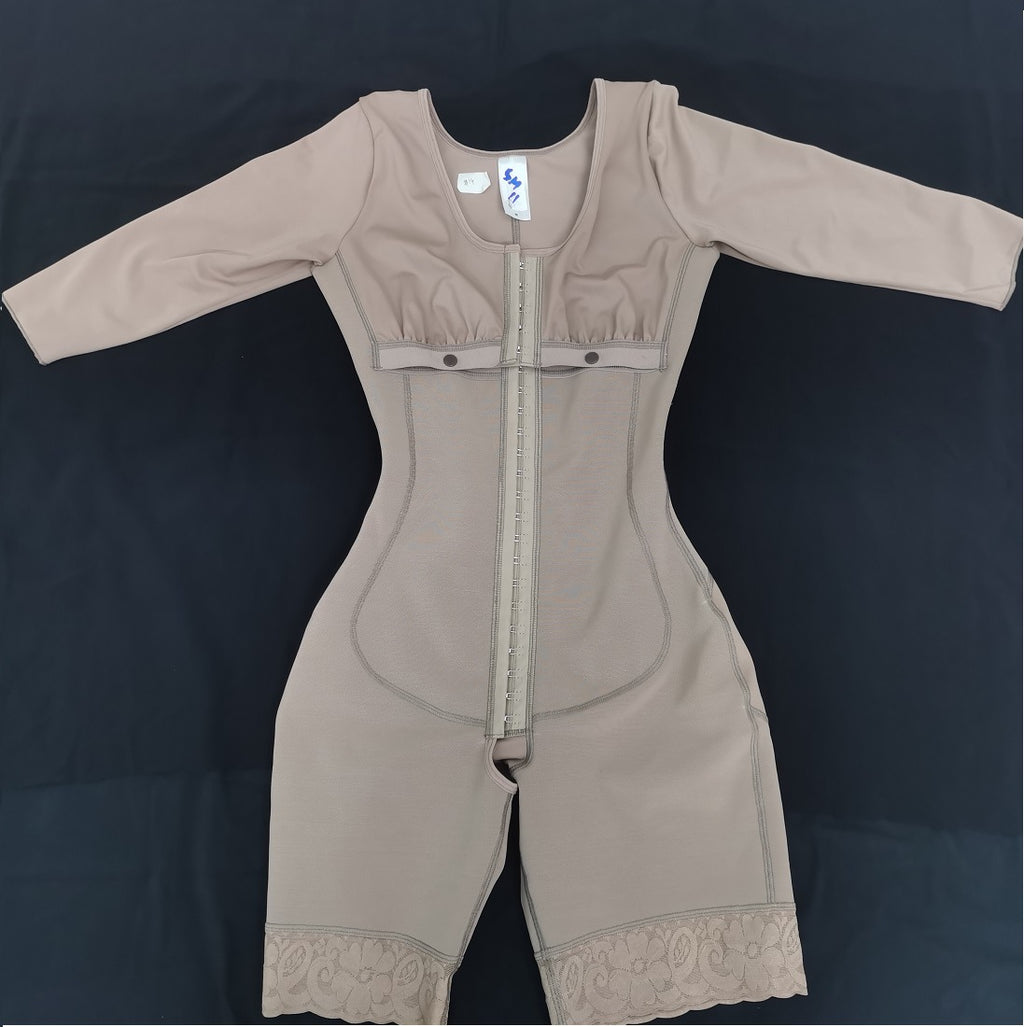 Women?s Long Sleeve One-Piece Body Shaper Firm Control Bodysuit