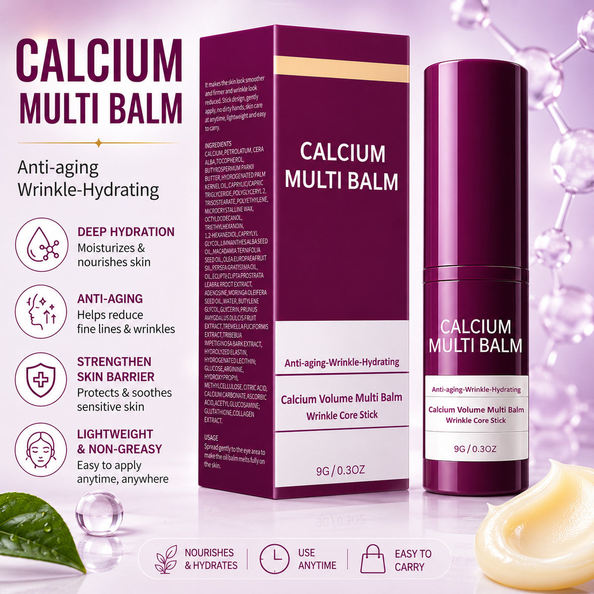 Calcium Cream Moisturizing Face Stick