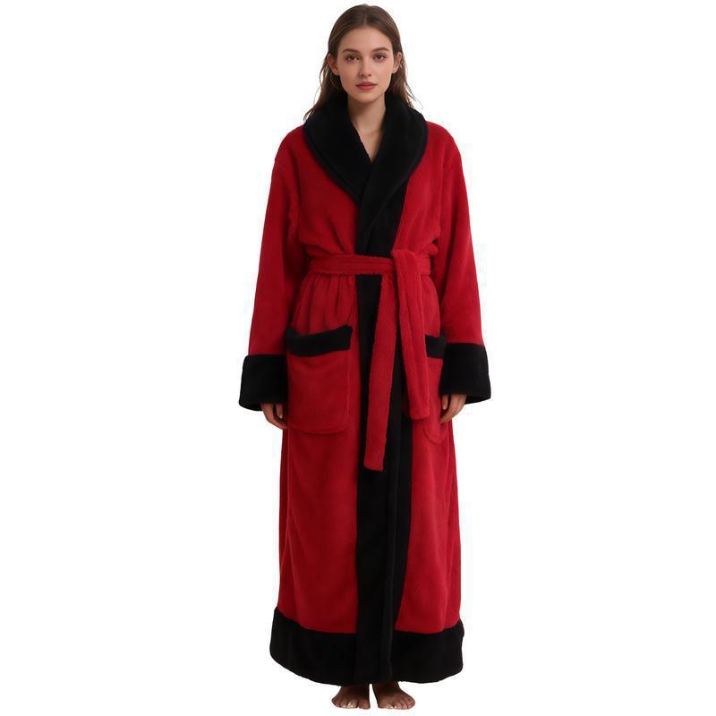 Flannel bathrobe