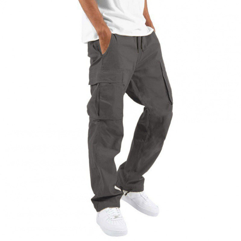 Mens Drawstring Cargo Pants
