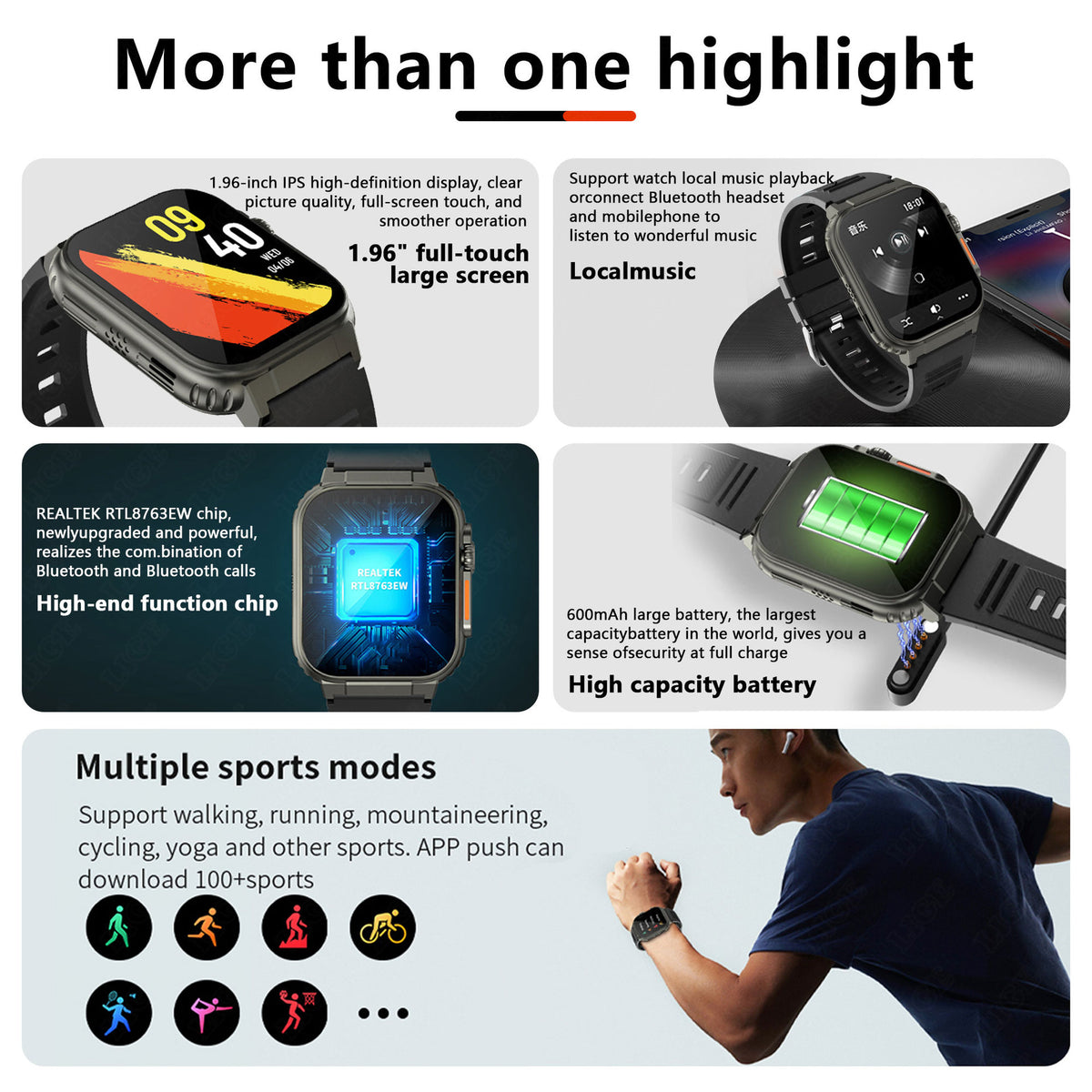 Multi-function Smart Watch with Health Monitoring