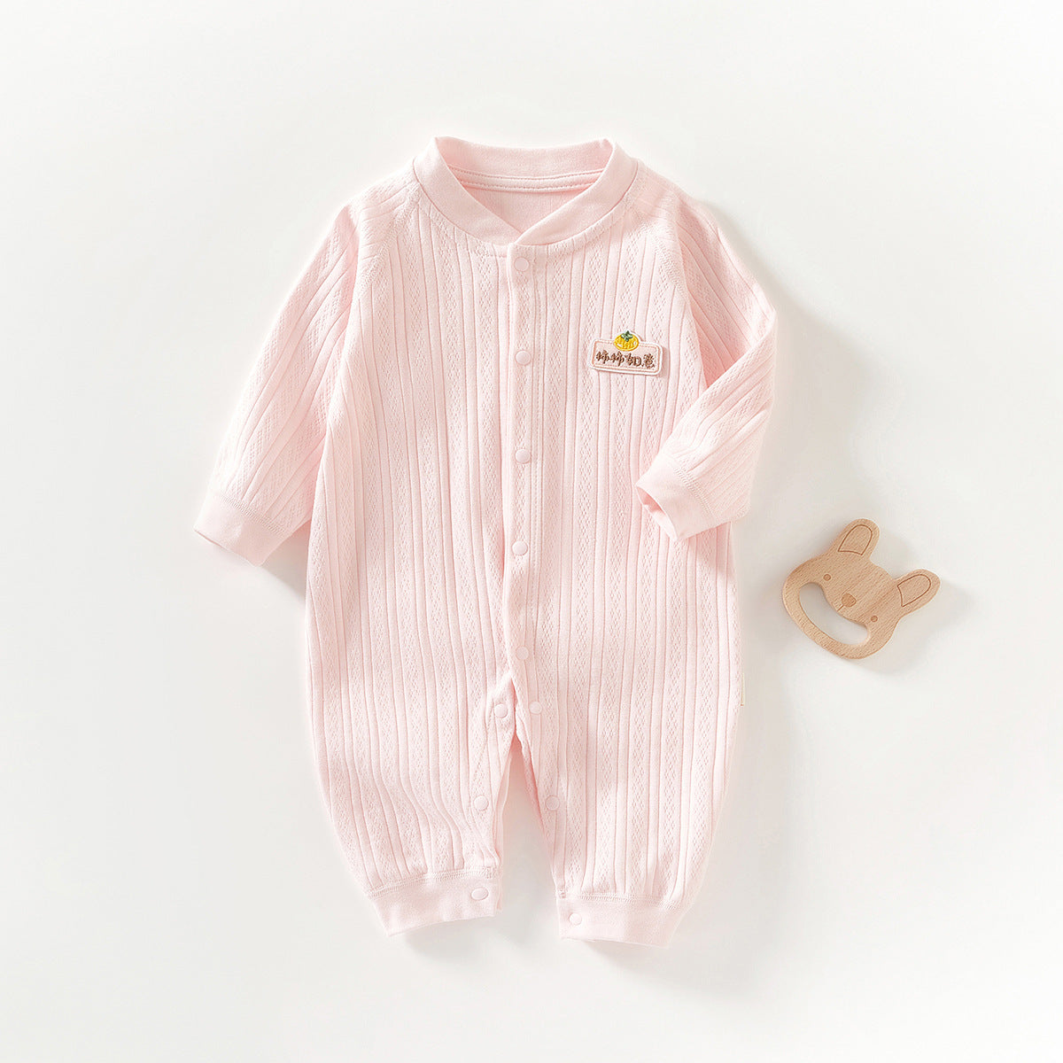 Pure Cotton Boneless Long Sleeve Newborn Baby Jumpsuit