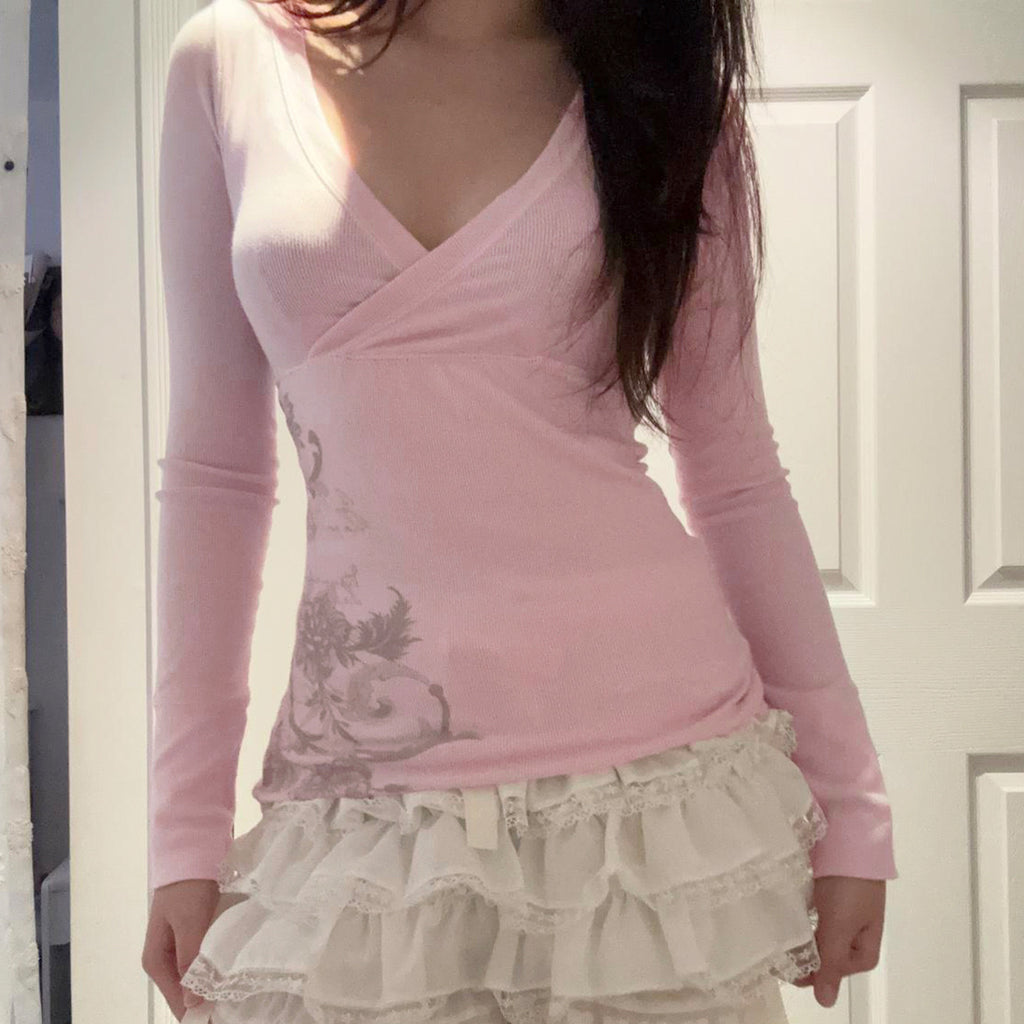 V-Neck Slim Top